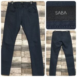 Saba Slim Skinny Chino Pants Men’s 32x32 Navy Blue Stretch (Read Desc)